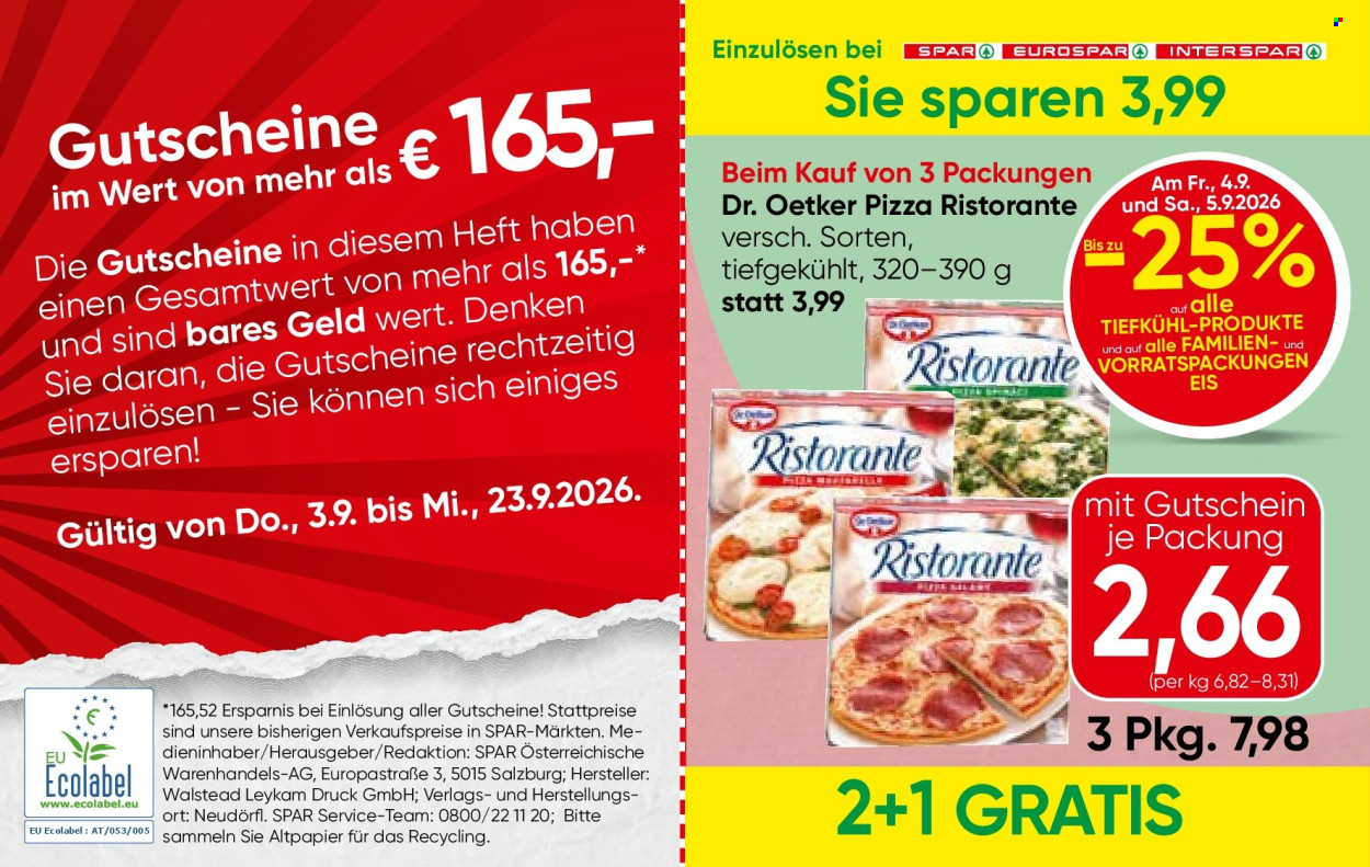 Angebote SPAR - 3.9.2026 - 23.9.2026. Seite 2