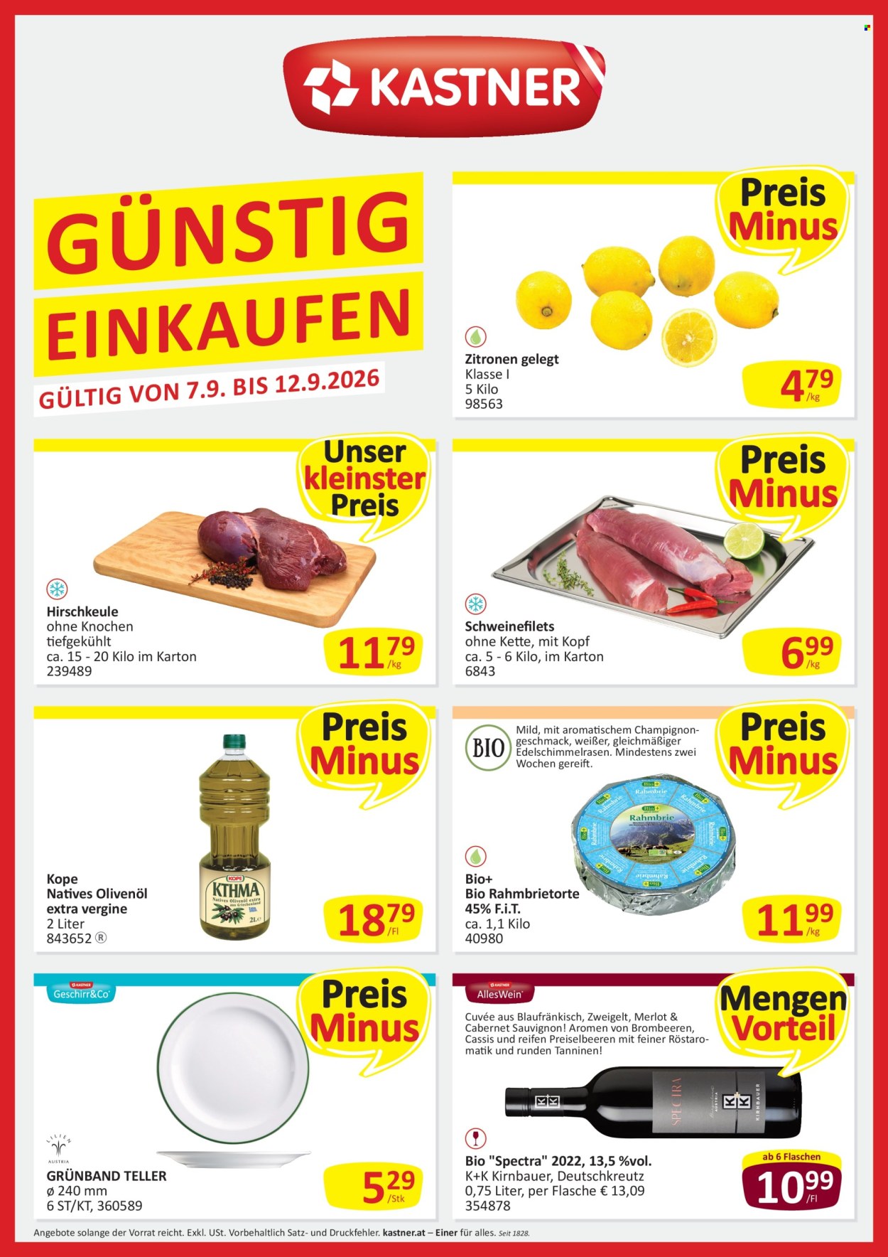 Angebote KASTNER - 7.9.2026 - 12.9.2026. Seite 1