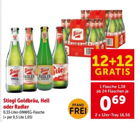 Stiegl Goldbräu, Hell oder Radler