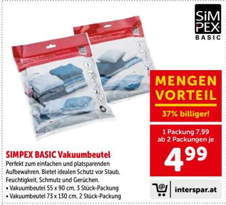 SIMPEX BASIC Vakuumbeutel