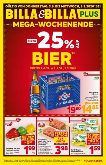 Angebote Billa - 3.9.2026 - 9.9.2026.