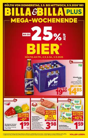Angebote Billa - 3.9.2026 - 9.9.2026.