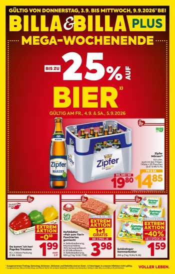 Angebote Billa - 3.9.2026 - 9.9.2026.