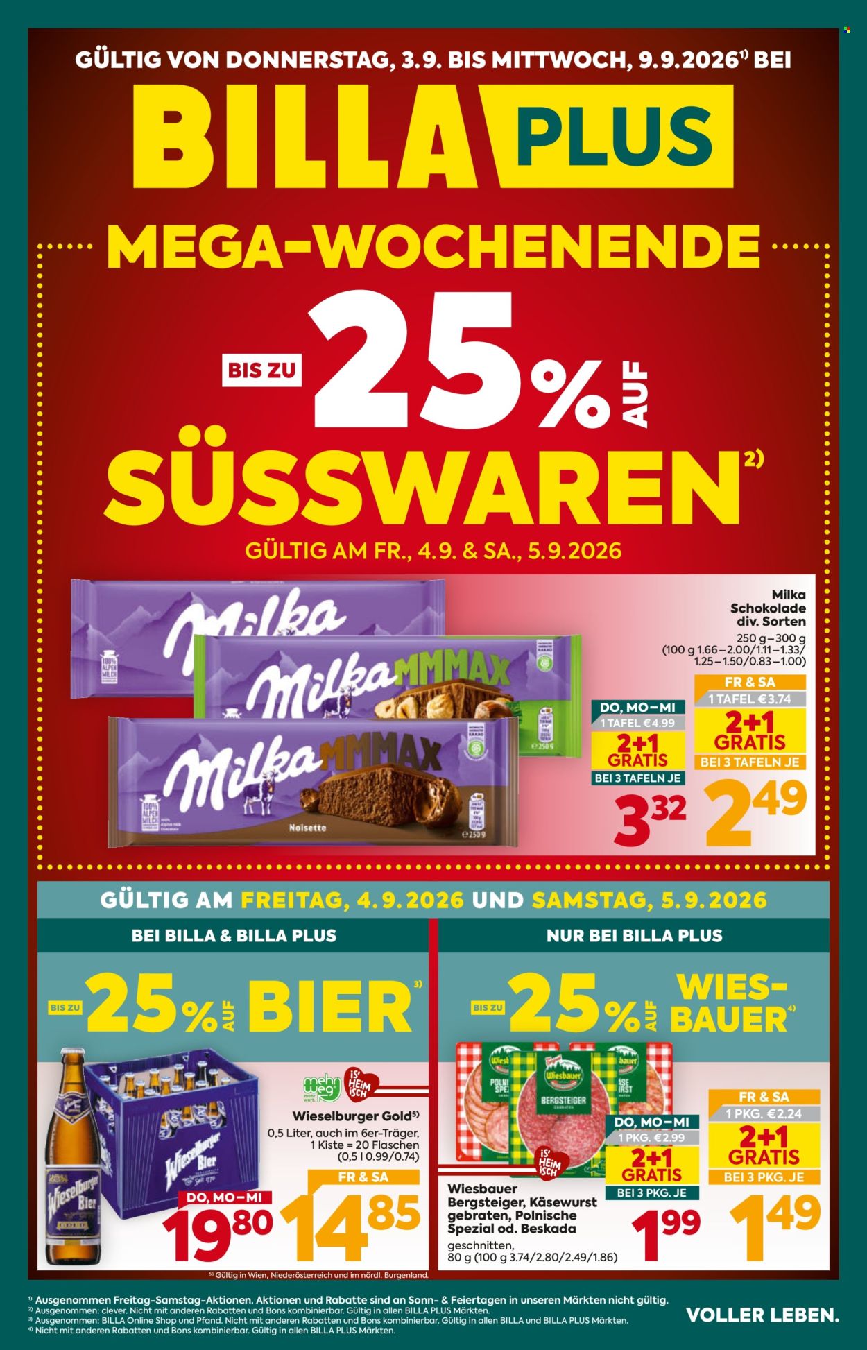 Angebote Billa Plus - 3.9.2026 - 9.9.2026. Seite 1