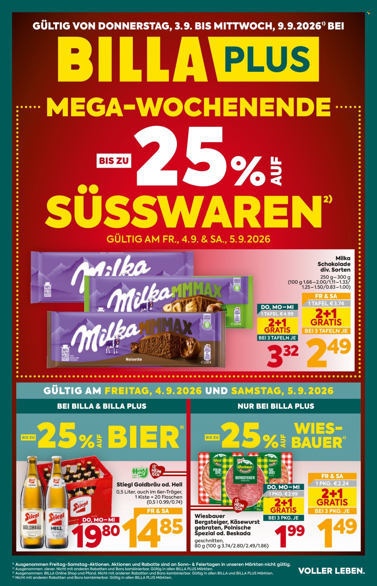 Angebote Billa Plus - 3.9.2026 - 9.9.2026. Seite 1