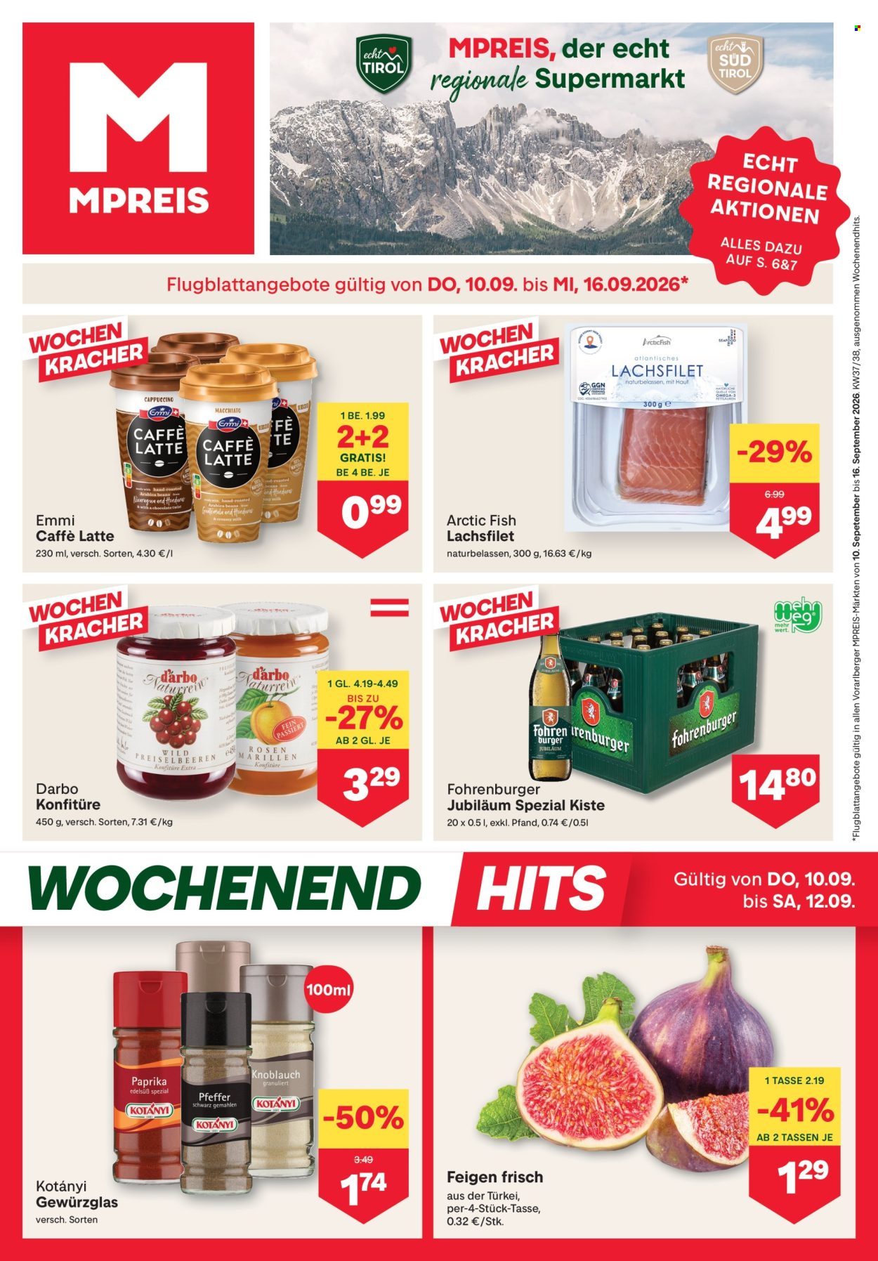 Angebote MPREIS - 10.9.2026 - 16.9.2026. Seite 1