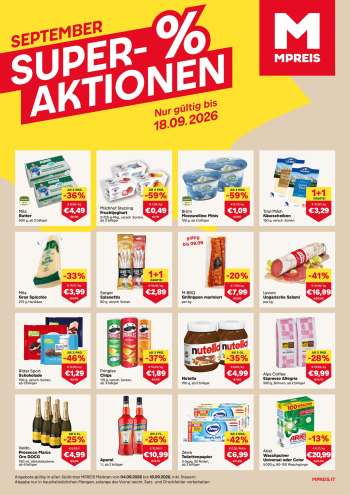 Angebote MPREIS - 6.9.2026 - 18.9.2026.