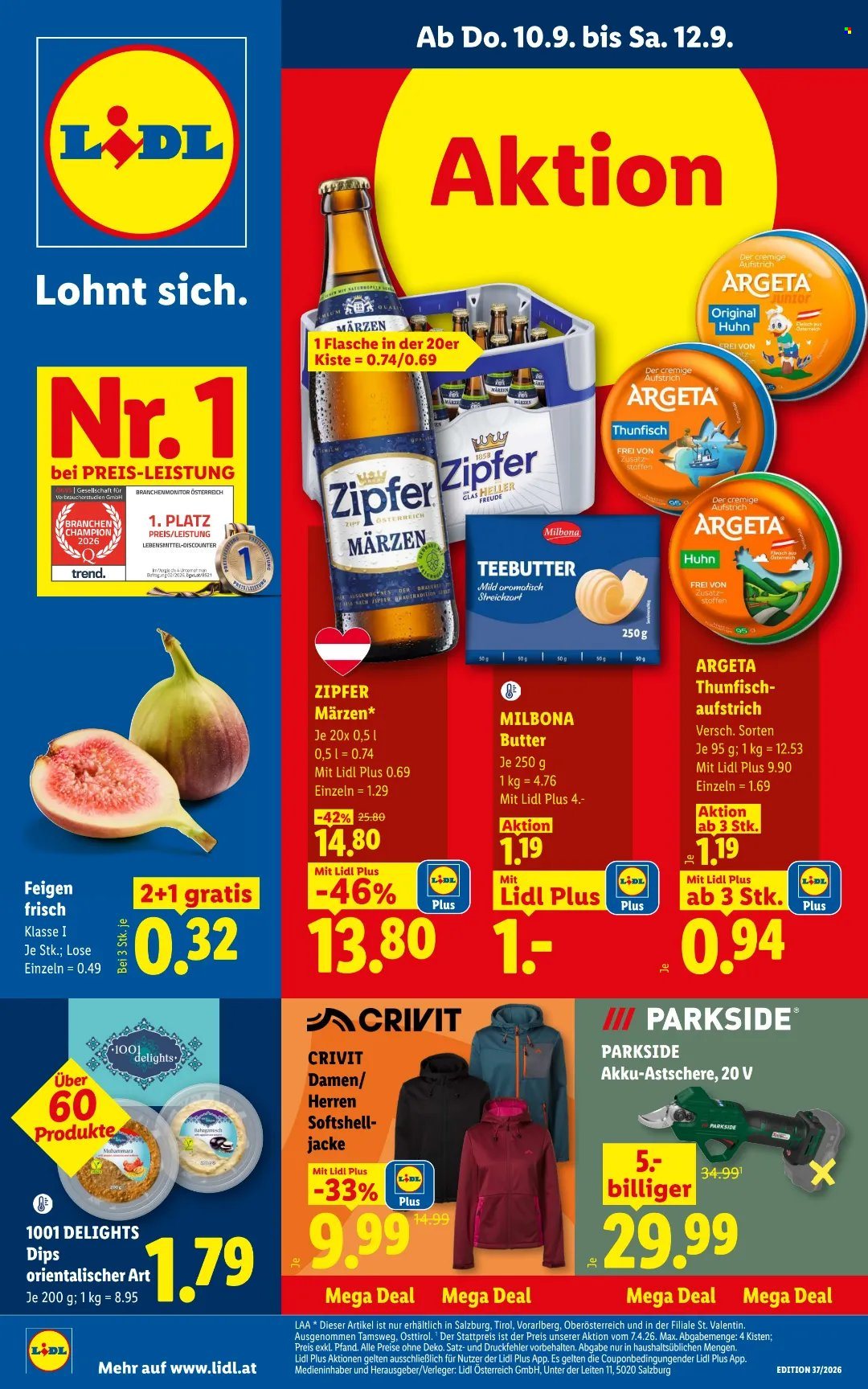Angebote Lidl - 10.9.2026 - 16.9.2026. Seite 1