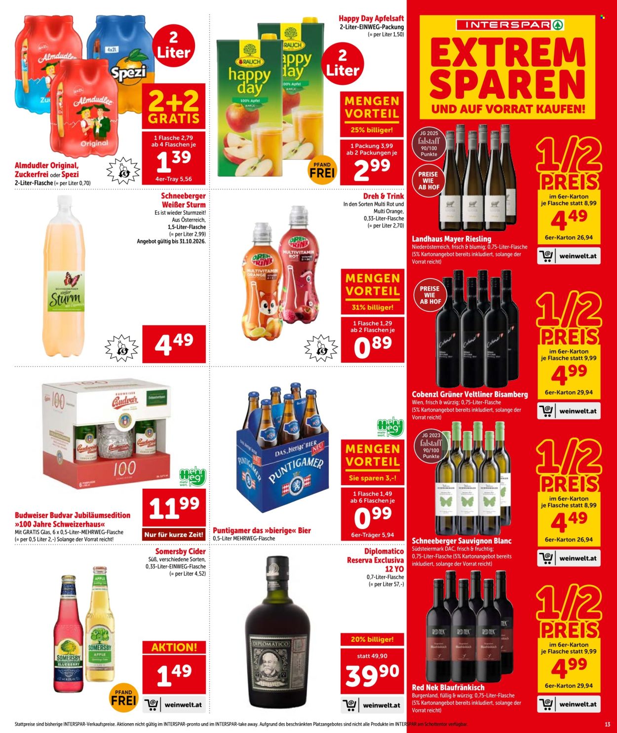 Angebote INTERSPAR - 10.9.2026 - 23.9.2026. Seite 13