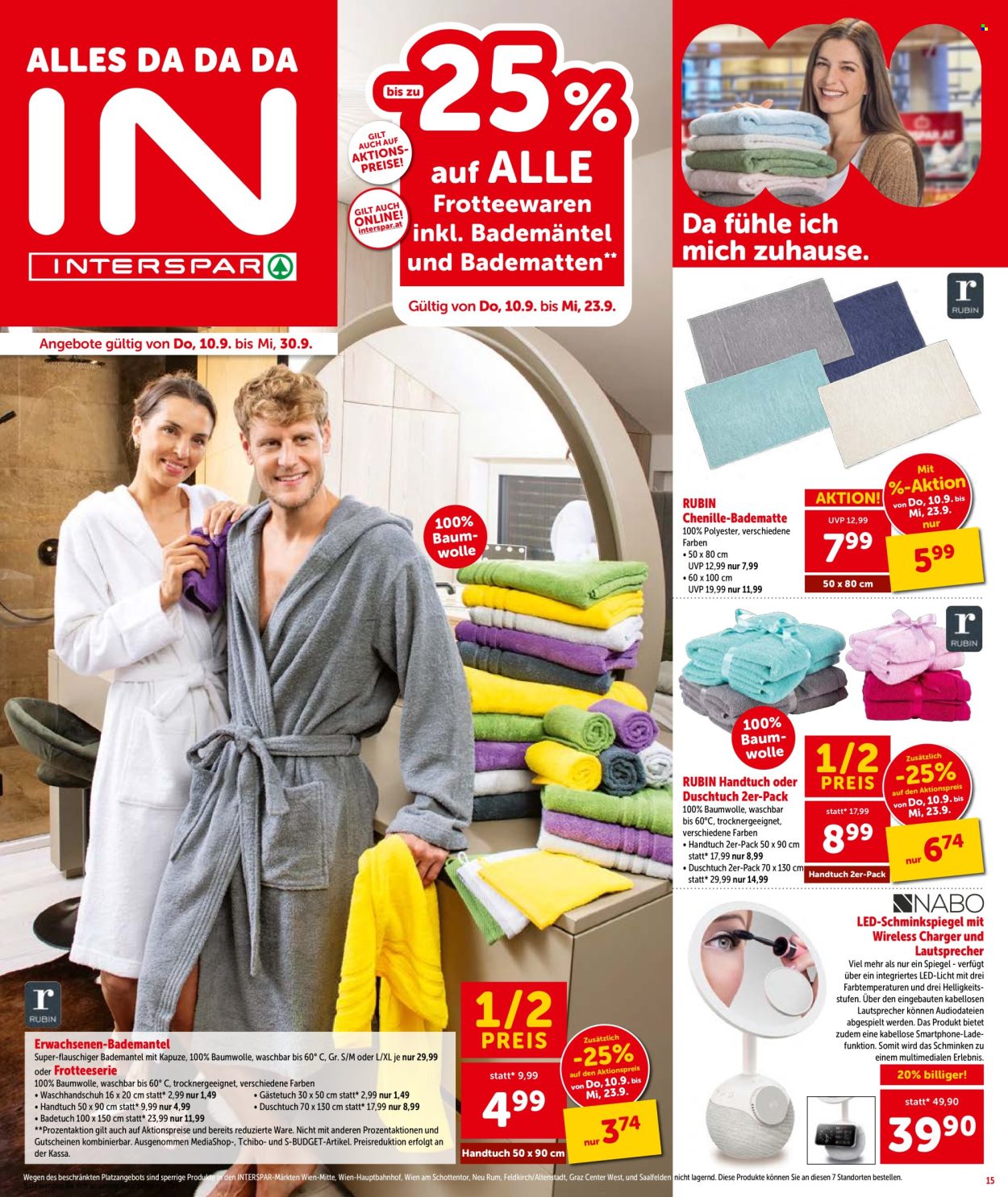 Angebote INTERSPAR - 10.9.2026 - 23.9.2026. Seite 15
