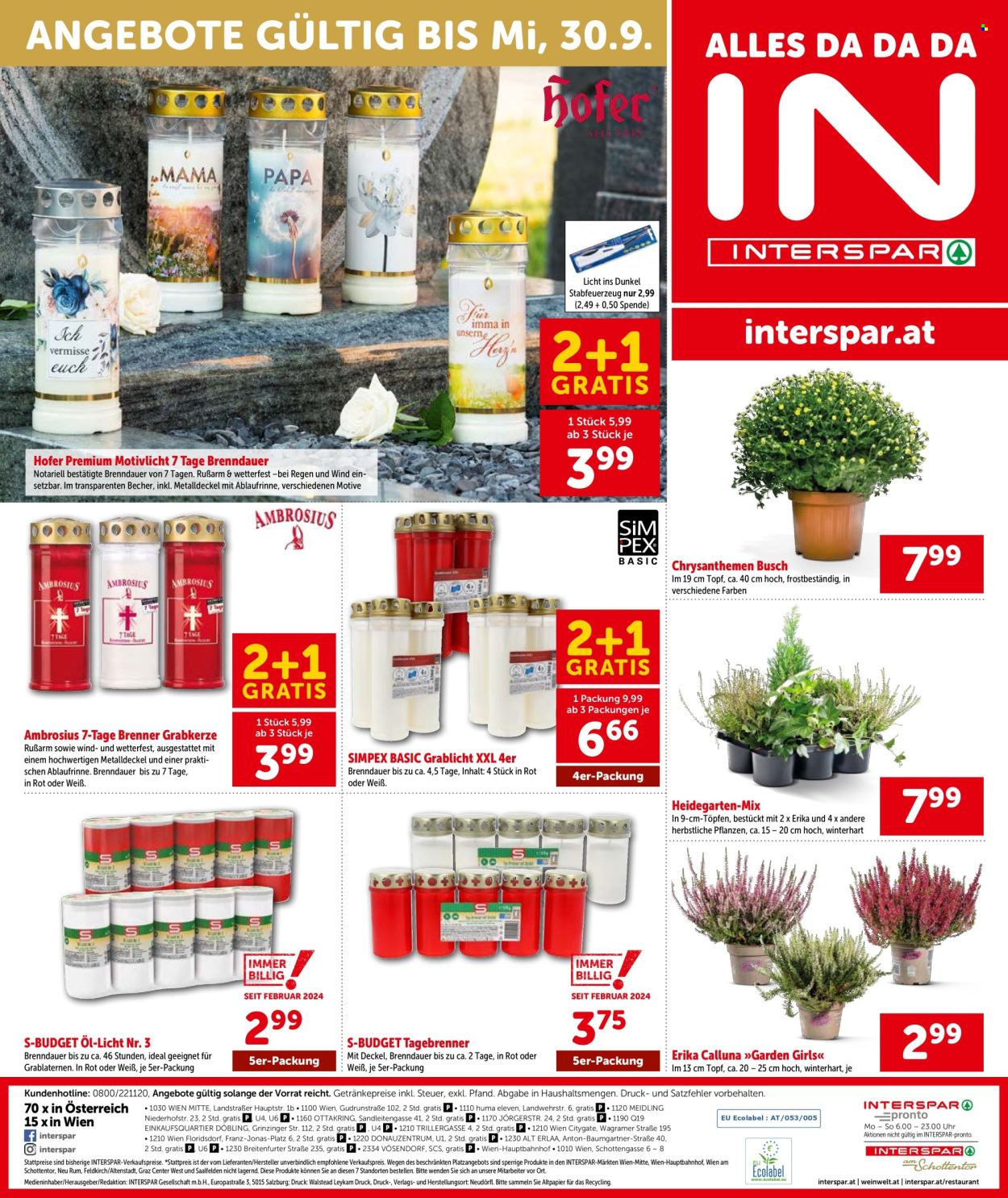 Angebote INTERSPAR - 10.9.2026 - 23.9.2026. Seite 20