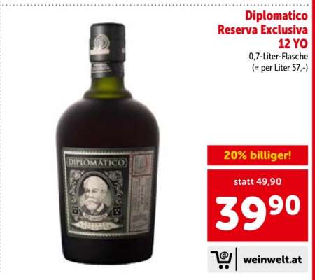 Diplomatico Reserva Exclusiva 12 YO