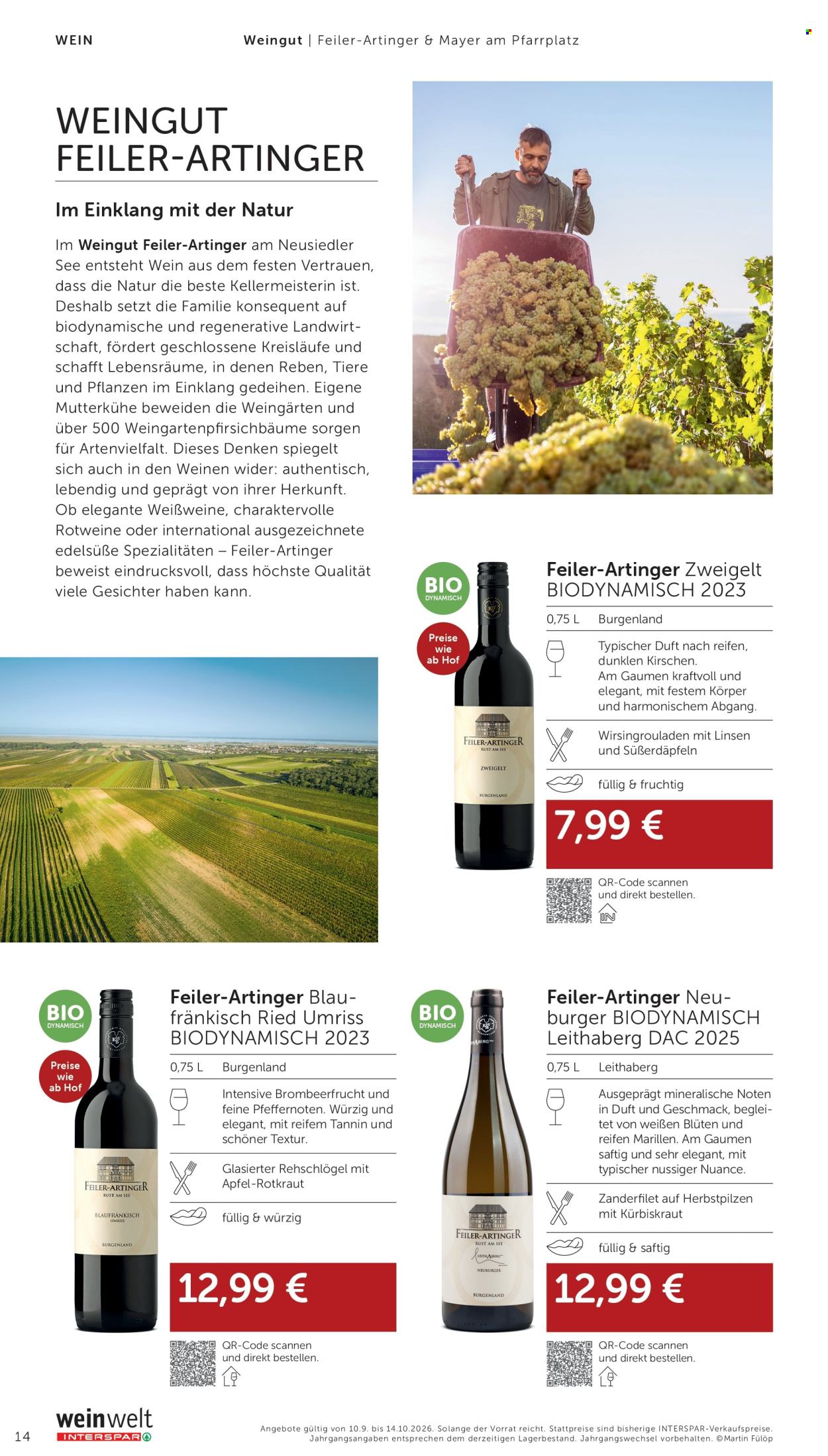 Angebote INTERSPAR - 10.9.2026 - 14.10.2026. Seite 14