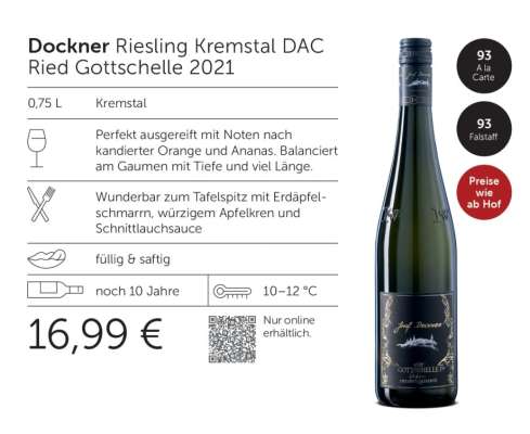 Dockner Riesling Kremstal DAC Ried Gottschelle 2021