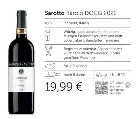 Sarotto Barolo DOCG 2022