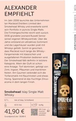 Smokehead Islay Single Malt Whisky