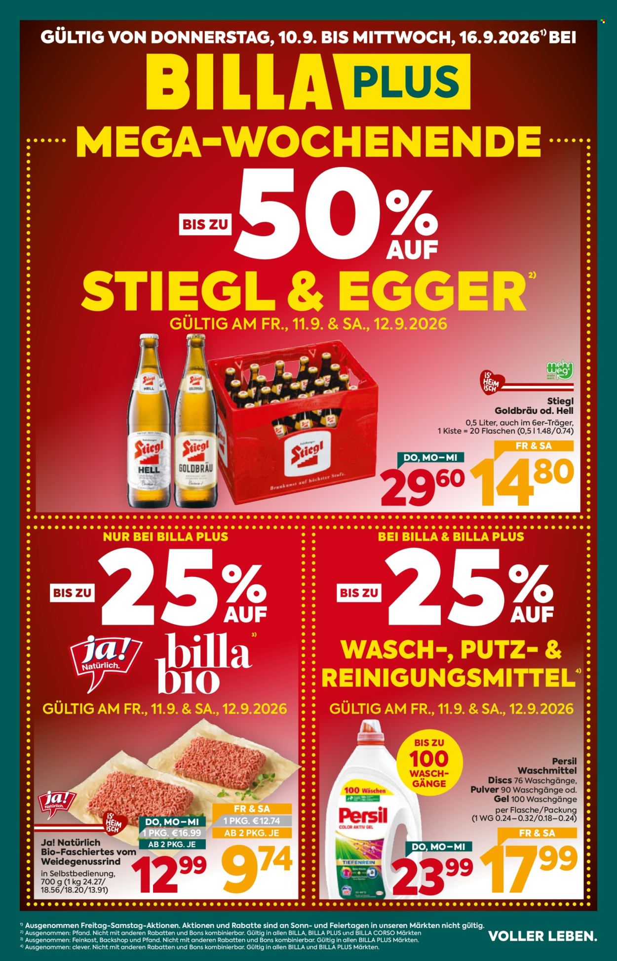 Angebote Billa Plus - 10.9.2026 - 16.9.2026. Seite 1