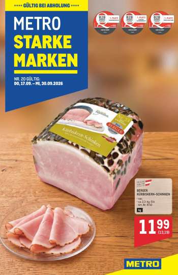 Angebote Metro - 17.9.2026 - 30.9.2026.