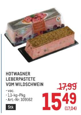 HOTWAGNER LEBERPASTETE VOM WILDSCHWEIN