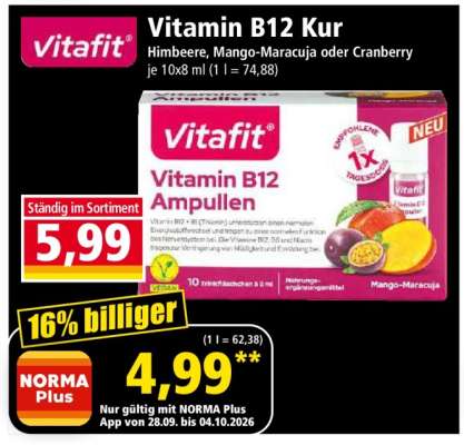 Vitafit Vitamin B12 Kur