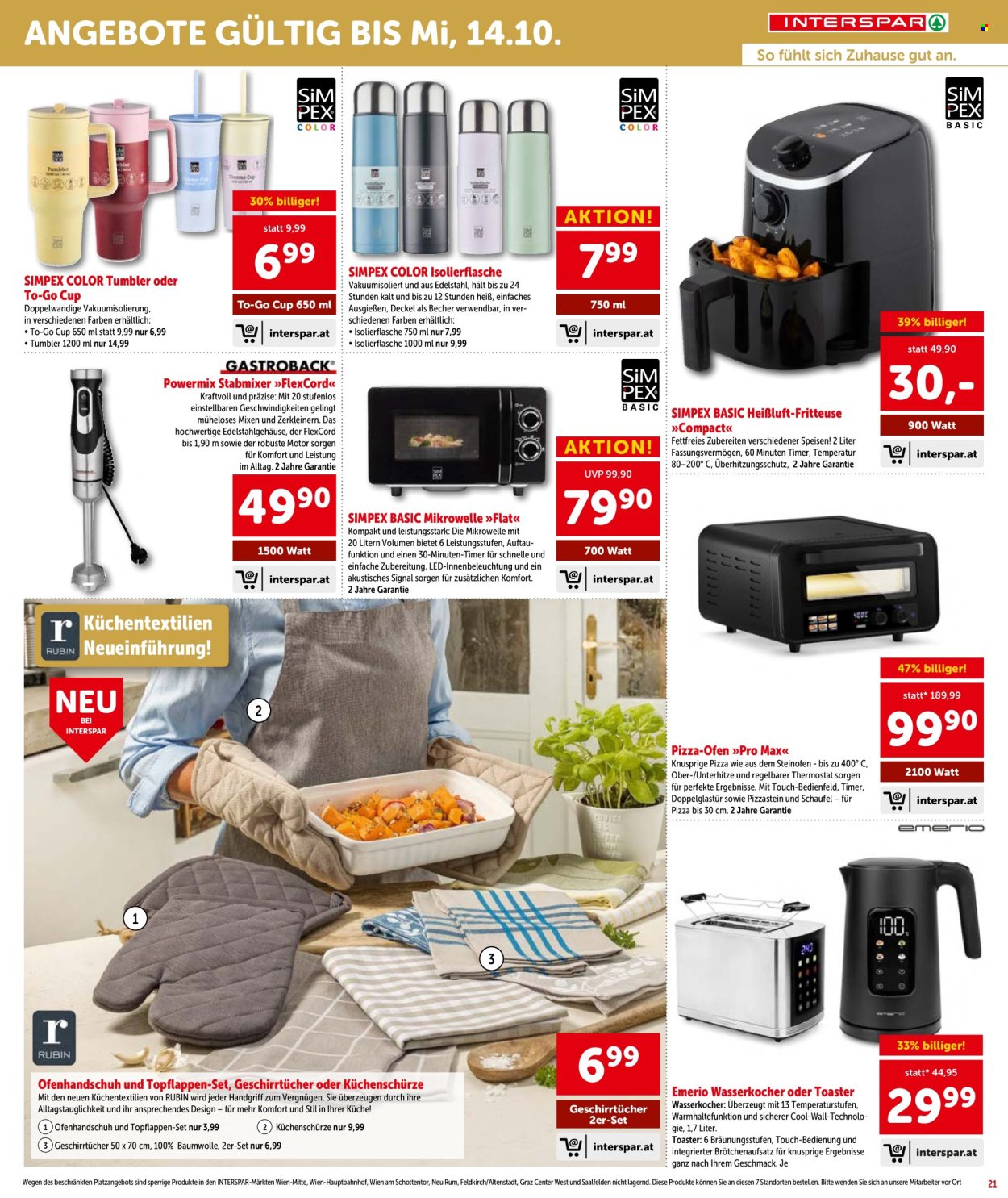 Angebote INTERSPAR - 24.9.2026 - 7.10.2026. Seite 21