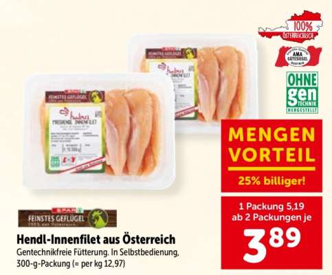 Hendl-Innenfilet aus Österreich