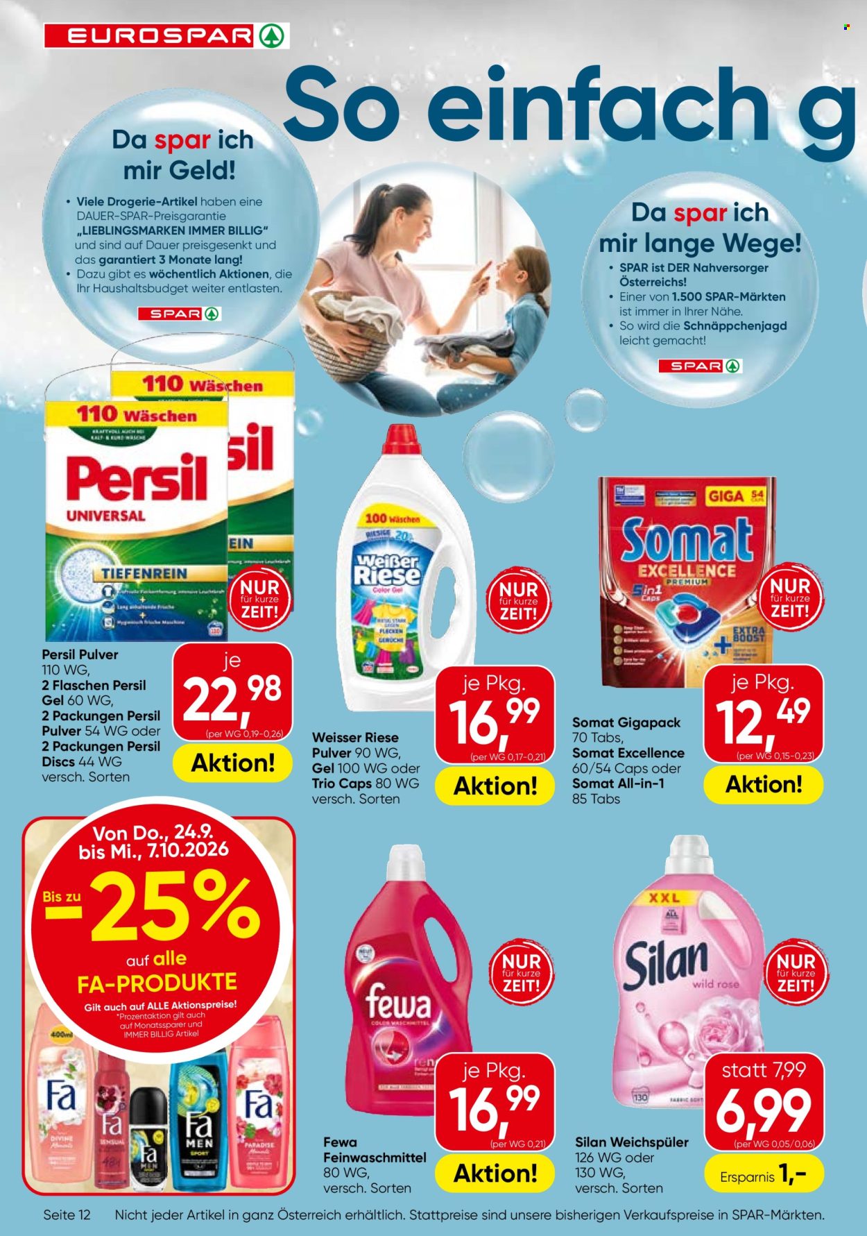 Angebote EUROSPAR - 24.9.2026 - 7.10.2026. Seite 12
