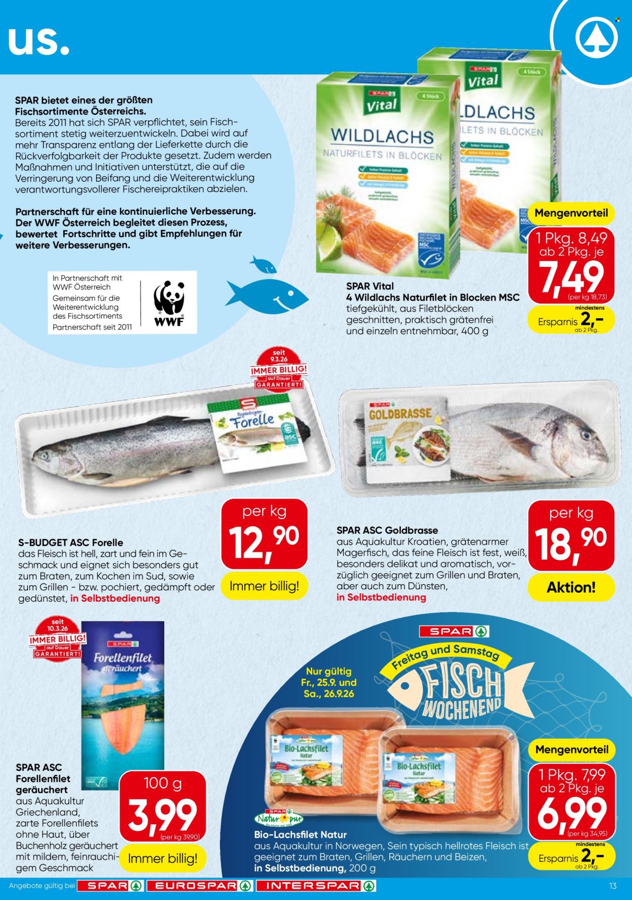 Angebote SPAR - 24.9.2026 - 7.10.2026. Seite 13