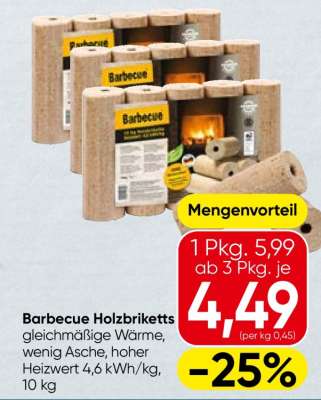 Barbecue Holzbriketts