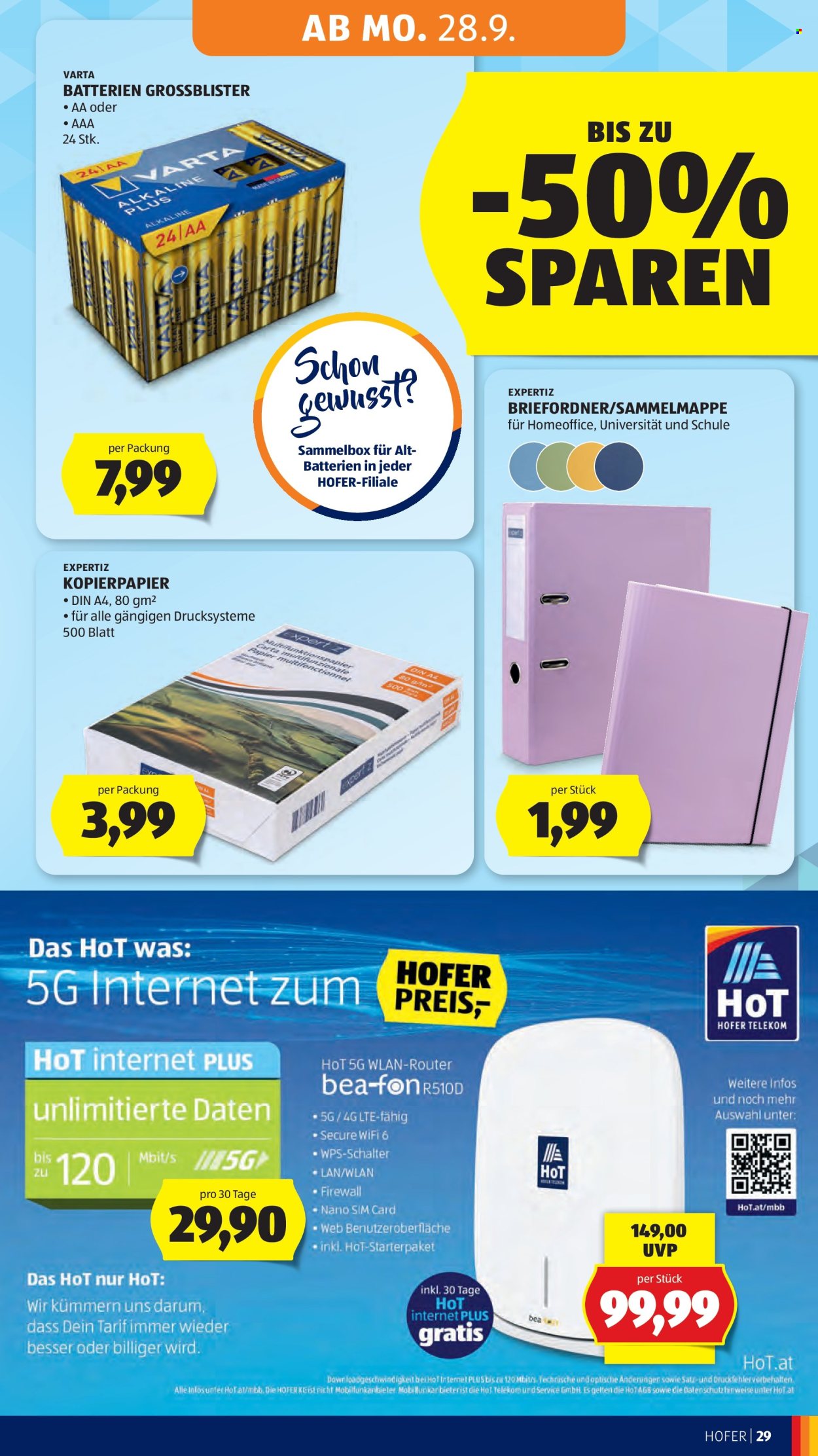 Angebote Hofer - 25.9.2026 - 1.10.2026. Seite 37