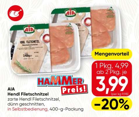AIA Hendl Filetschnitzel