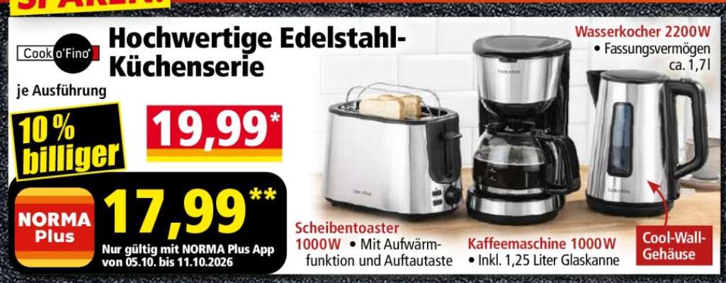 Cook o'Find Hochwertige Edelstahl-Küchenserie