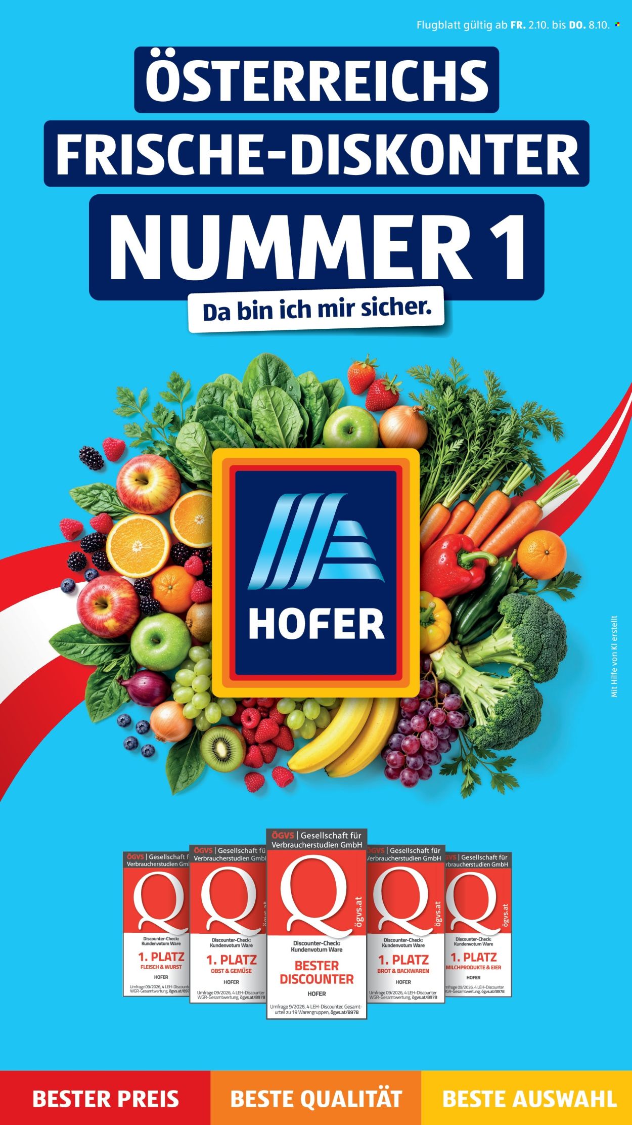 Angebote Hofer - 2.10.2026 - 8.10.2026. Seite 1
