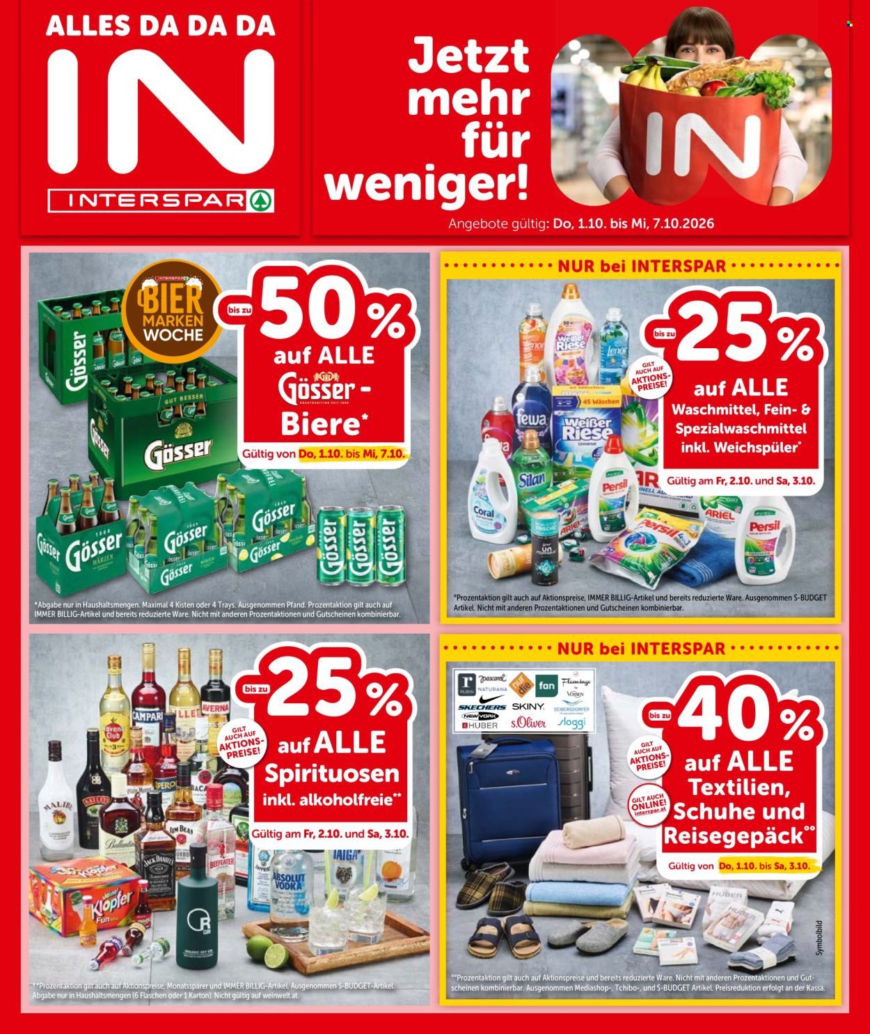 Angebote INTERSPAR - 1.10.2026 - 7.10.2026. Seite 1