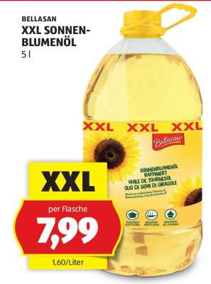 BELLASAN XXL SONNENBLUMENÖL 5 l