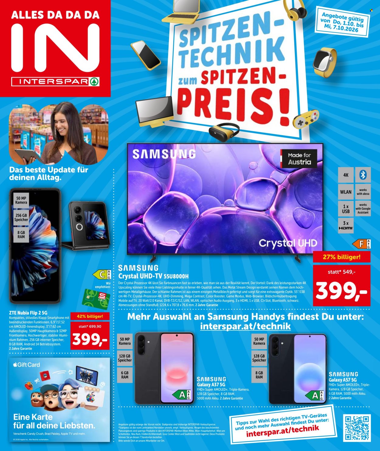 Angebote INTERSPAR - 1.10.2026 - 7.10.2026. Seite 1