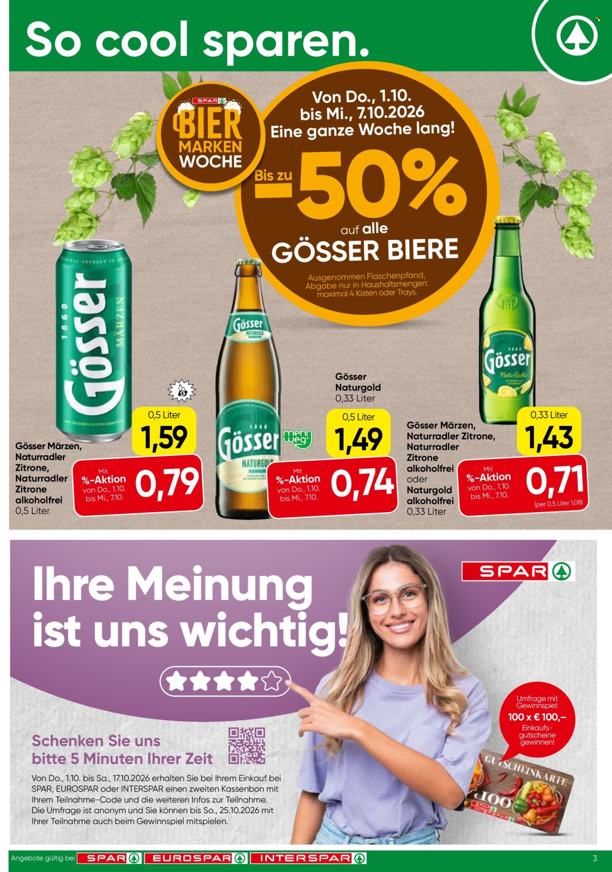 Angebote SPAR - 1.10.2026 - 7.10.2026. Seite 3