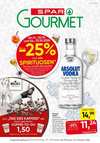 Angebote SPAR - 1.10.2026 - 7.10.2026.