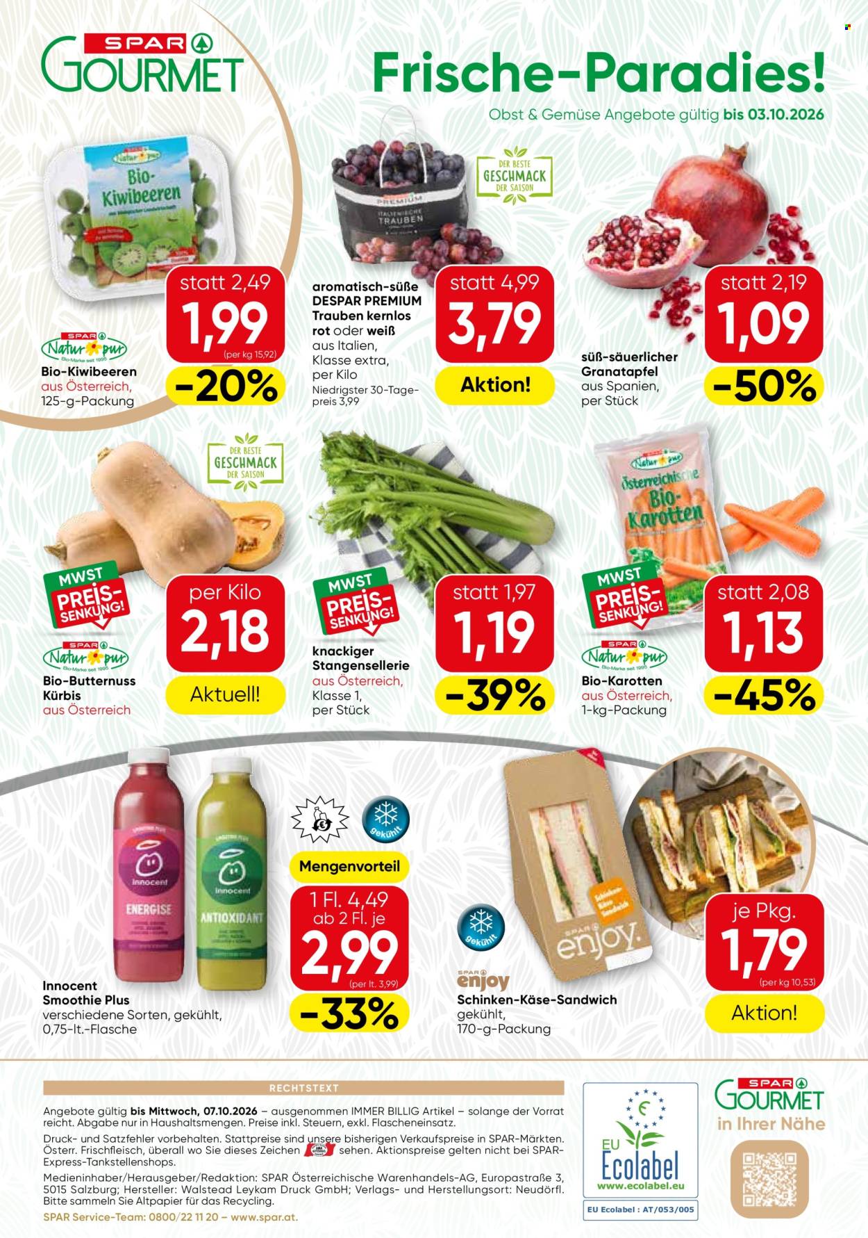 Angebote SPAR - 1.10.2026 - 7.10.2026. Seite 8