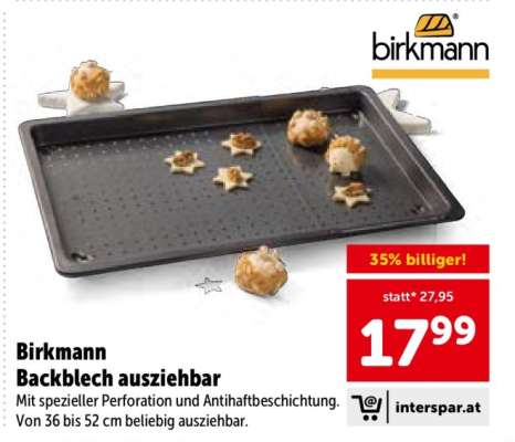 Birkmann Backblech ausziehbar