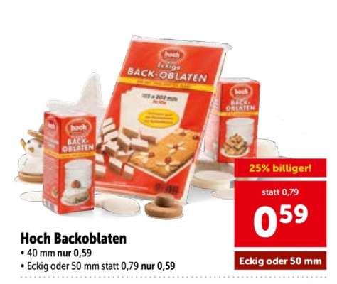 Hoch Backoblaten