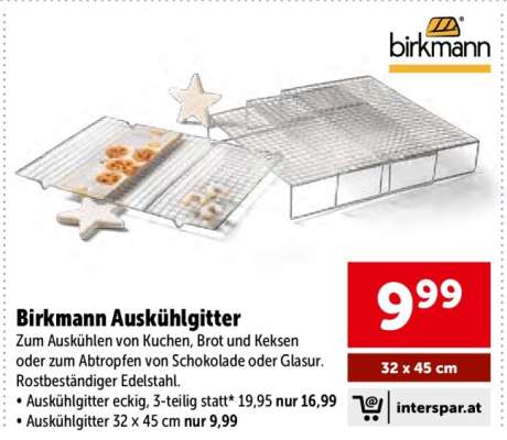 Birkmann Auskühlgitter