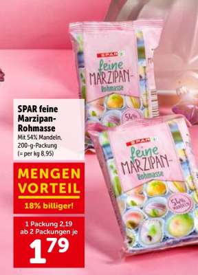 SPAR feine Marzipan-Rohmasse