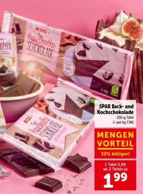 SPAR Back- und Kochschokolade