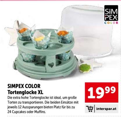 SIMPEX COLOR Tortenglocke XL