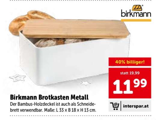 Birkmann Brotkasten Metall