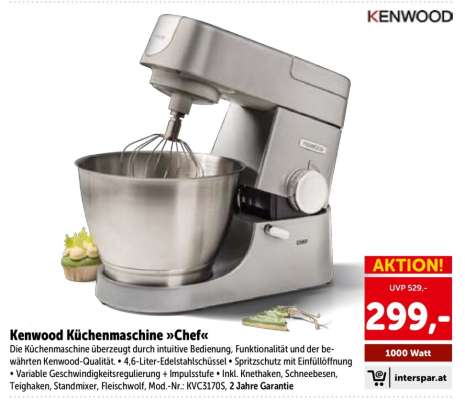 Kenwood Küchenmaschine »Chef«