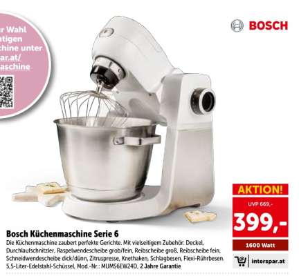 Bosch Küchenmaschine Serie 6