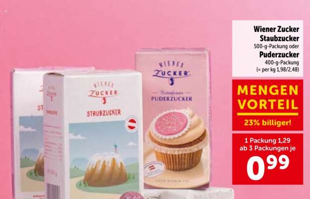 Wiener Zucker Staubzucker oder Puderzucker