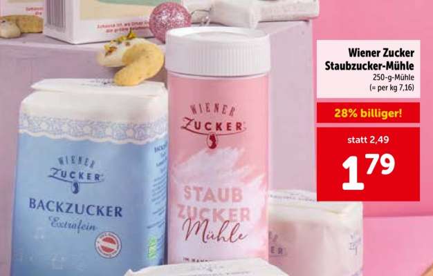 WIENER ZUCKER STAUBZUCKER MÜHLE*